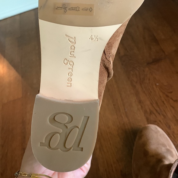 New Paul Green Sante Zip Booties in Toffee Suede - Picture 9 of 11